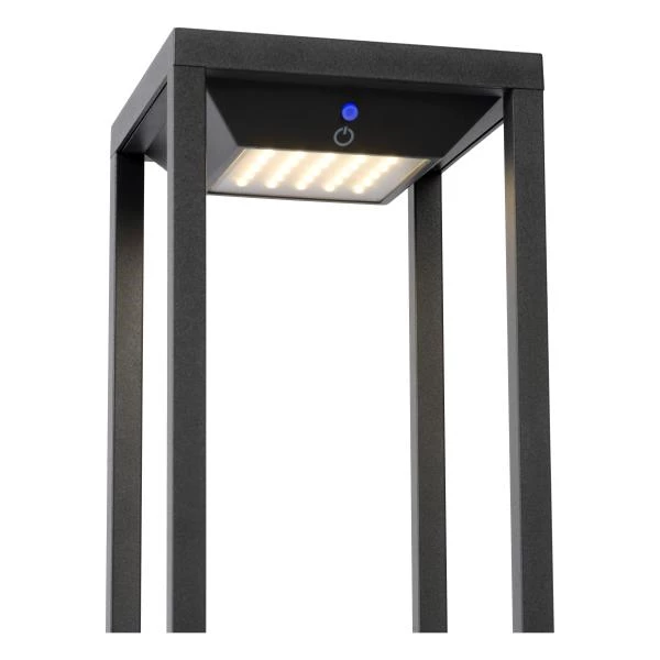 Lucide TENSO SOLAR - Bollard light Outdoor - LED - 1x2,2W 3000K - IP54 - Anthracite - detail 2